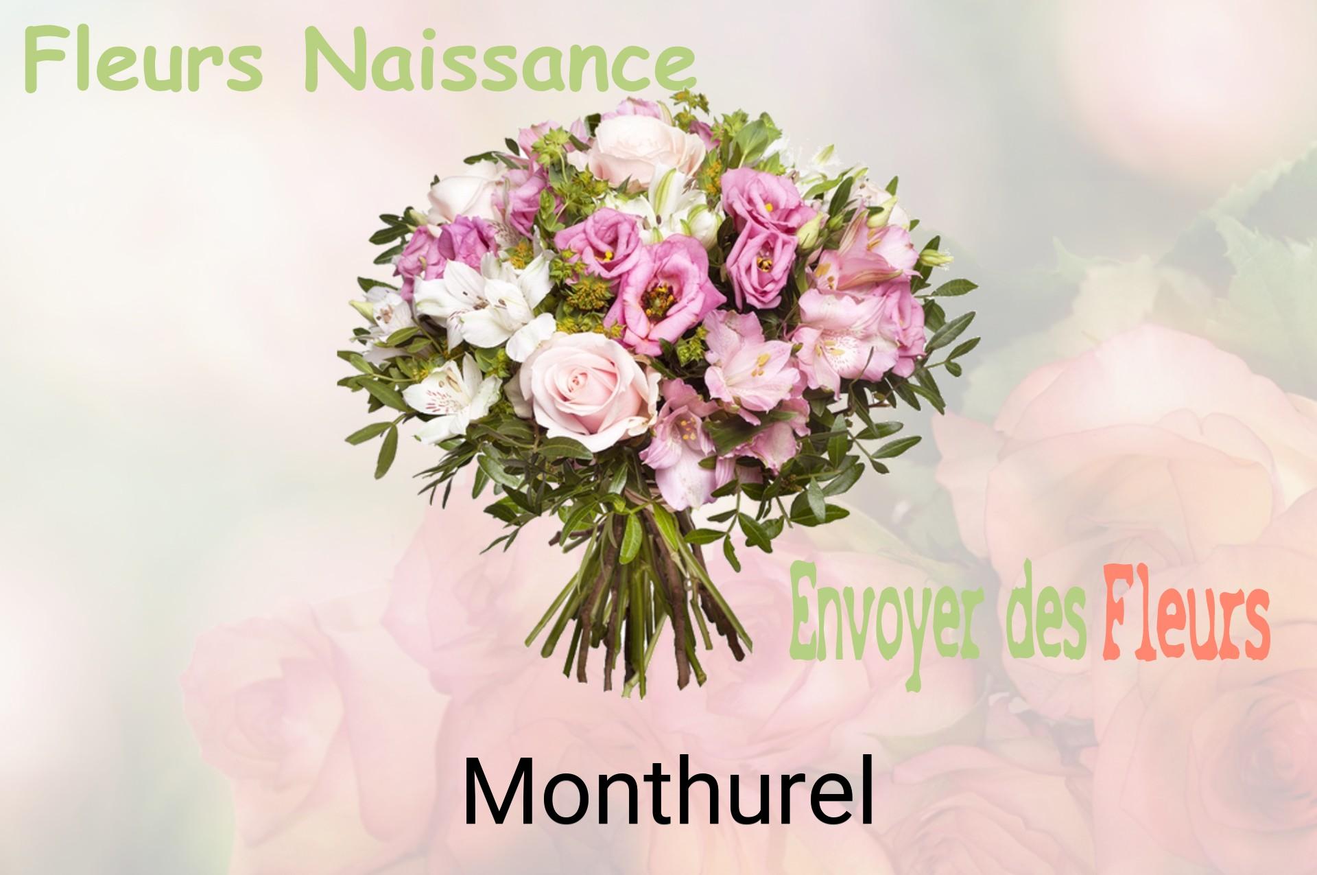 Bouquet de fleurs de naissance livré à Monthurel